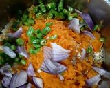 A picture of step 1 of Oats and besan chilla.