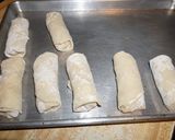 A picture of step 4 of Kanikama (Imitation Crab) Spring Rolls.