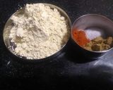 A picture of step 2 of Mirch ky pakory.