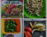 Foto langkah ke 1 dari resep Tumis tauge kacang panjang with ebi😘.