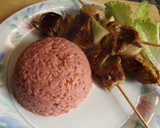 Foto del paso 2 de la receta: Carne de cerdo con arroz rosa
