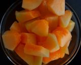 A picture of step 1 of Orange Melon Masti.