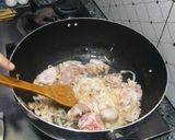 A picture of step 1 of Afgani Pulao.