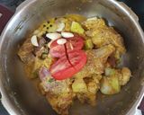 A picture of step 4 of Chana Dal Mangsha.