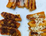 Foto langkah ke 5 dari resep Pisang Bakar Aneka Topping (no minyak, no terigu).