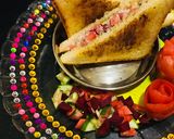 A picture of step 6 of Vegetables sandwich.