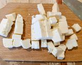 Gyümölcsös halloumi saláta recept fázis 1 fotója