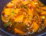A picture of step 4 of Red Lentil and Pumpkin Soup.