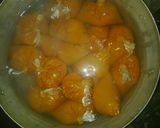 A picture of step 8 of Moi-moi with pepper and spring onion sauce.