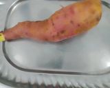 A picture of step 1 of Sweet potato and spinach pattice.