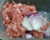 Hình bước làm 1 của món Canh cải xanh nấu thịt băm