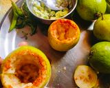 A picture of step 1 of Spicy Guava chilli Mint Shorts (Amrood shorts).