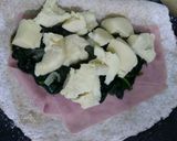 Foto del paso 6 de la receta: Calzone de harina integral con espinaca y jamón