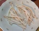 Foto del passaggio 6 della ricetta Spaghetti di calamaro con crema di finocchio e frullato di datterini piccante