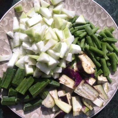 Kirai Sambar (Recipe in Hindi)