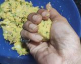 A picture of step 3 of Cabbage vada with Banana flour.