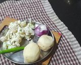 आलू और फूलगोभी की सब्जी (Aloo aur phoolgobhi ki sabzi recipe in Hindi) रेसिपी चरण 1 फोटो