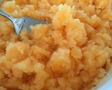 A picture of step 3 of Cantaloupe Granita.