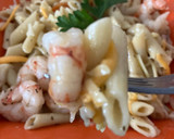 Foto del paso 7 de la receta: Macarrones con gambones al ajillo y cherrys