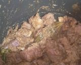 A picture of step 4 of Mutton Pulao.