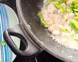 A picture of step 1 of Chinese rice.