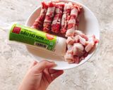 Hình bước làm 1 của món Canh Kim Chi Ngày Mưa