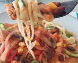Foto del paso 6 de la receta: Tallarines de Zapallo Italiano con salsa de tomate