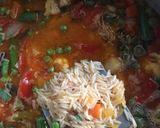 A picture of step 4 of Veg briyani.