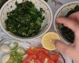 A picture of step 2 of Coriander & mint dip.