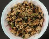A picture of step 6 of Egg with brahmi leaves subji.