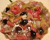 Foto del paso 14 de la receta Ensalada de pimientos asados, con aceitunas en aceite