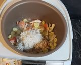 ［電子鍋］奶油鮭魚燉飯的食譜步驟4照片