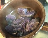 Une image de l'étape 4 de Écrasée d eddos et pommes de terre vitelotte au parmesan et huile de truffe.