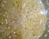 A picture of step 1 of Moong dal and galka(sponge gourd) nu shaak.
