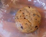A picture of step 1 of Cookie dough cake.