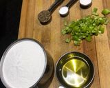 A picture of step 1 of Rice Flour Khinchu (chawal ka Saja).