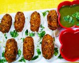 A picture of step 3 of Vegetable Kababs.