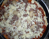 A picture of step 1 of Simple pizza.