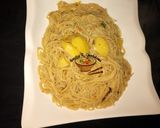 A picture of step 9 of Jollof din Taliya da dankali.