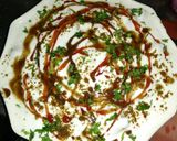 A picture of step 11 of Dahi bhalla.