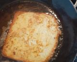 A picture of step 3 of French toast ❤ Valentine breakfast.