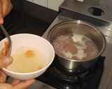 รูปขั้นตอนการทำที่ 2 ของ ข้าวต้มไข่ลวกปูอัดกุ้งแห้ง