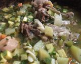 A picture of step 7 of Chicken Soup with Pasta and Vegetables.