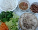 Hình bước làm 1 của món Bún Mắm Nêm Thịt Luộc