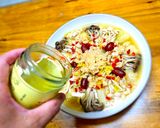鵝油湯上鮮貝娃娃菜（創意料理）的食譜步驟5照片