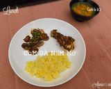 Hình bước làm 3 của món Cơm gà nấm mỡ - ăn dặm