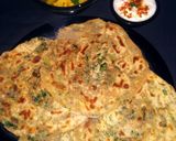 A picture of step 4 of Meethi Lachhaparatha.