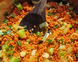 Vöröslencsés rakott karfiol (vegán) recept fázis 2 fotója