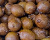 Gambar langkah 3 resipi Cucur kembung gula merah.