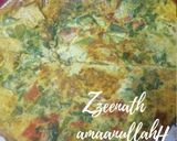 A picture of step 2 of Capsi Omelette or Green Omelette.